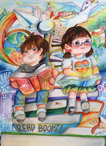 Vẽ tranh ước mơ của em 8