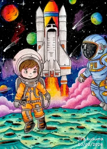 Vẽ tranh ước mơ của em 10